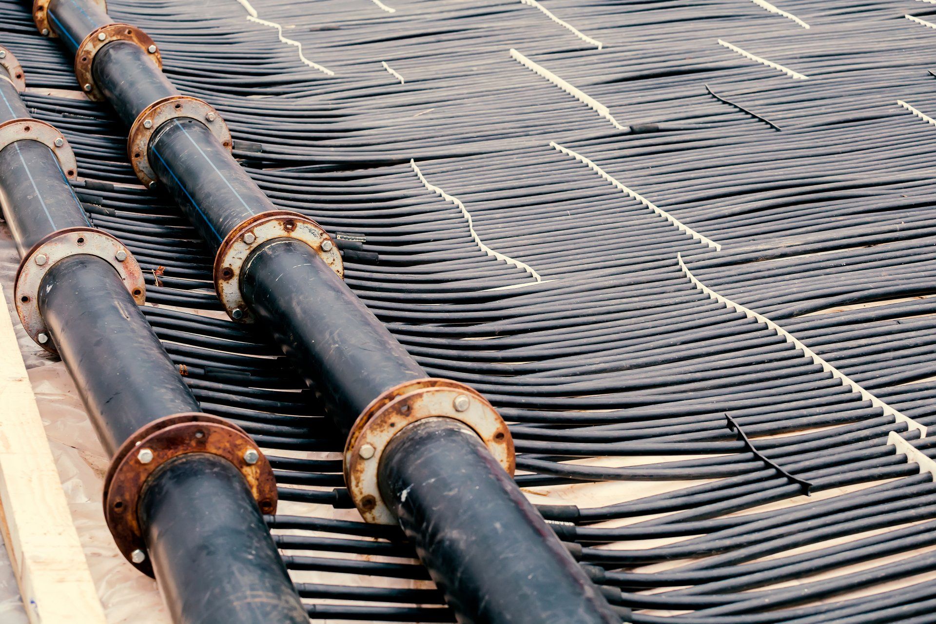 Photo of a ice rink refrigeration system