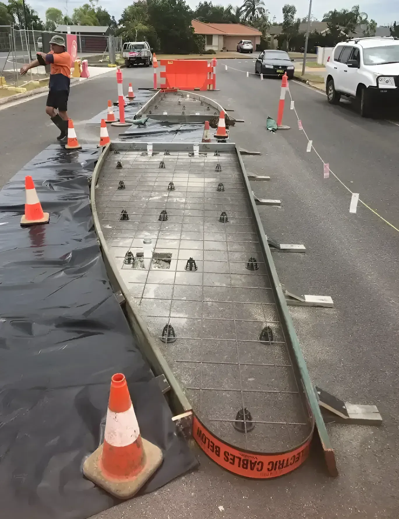 Road Construction — Northern Rivers Concrete Construction in Pimlico, NSW