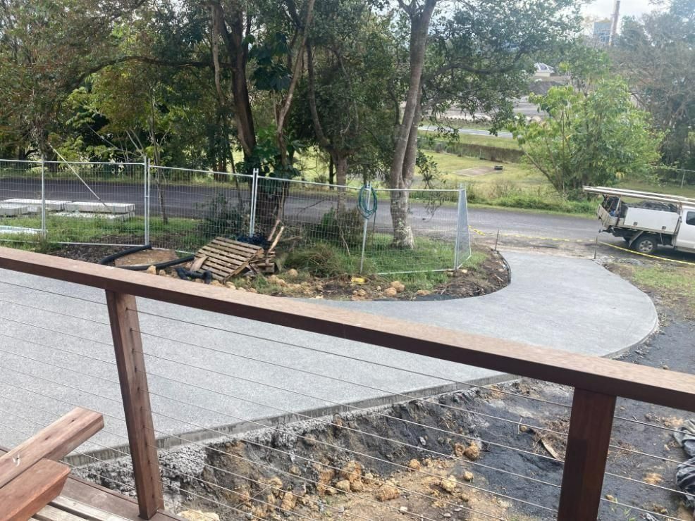 Driveway Curves to the Right — Northern Rivers Concrete Construction in Ballina, NSW