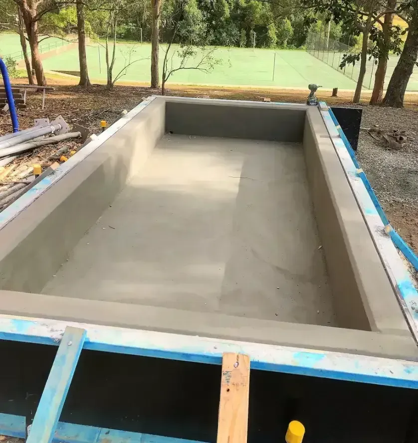 Concrete Pool Under Construction — Northern Rivers Concrete Construction in Lismore, NSW