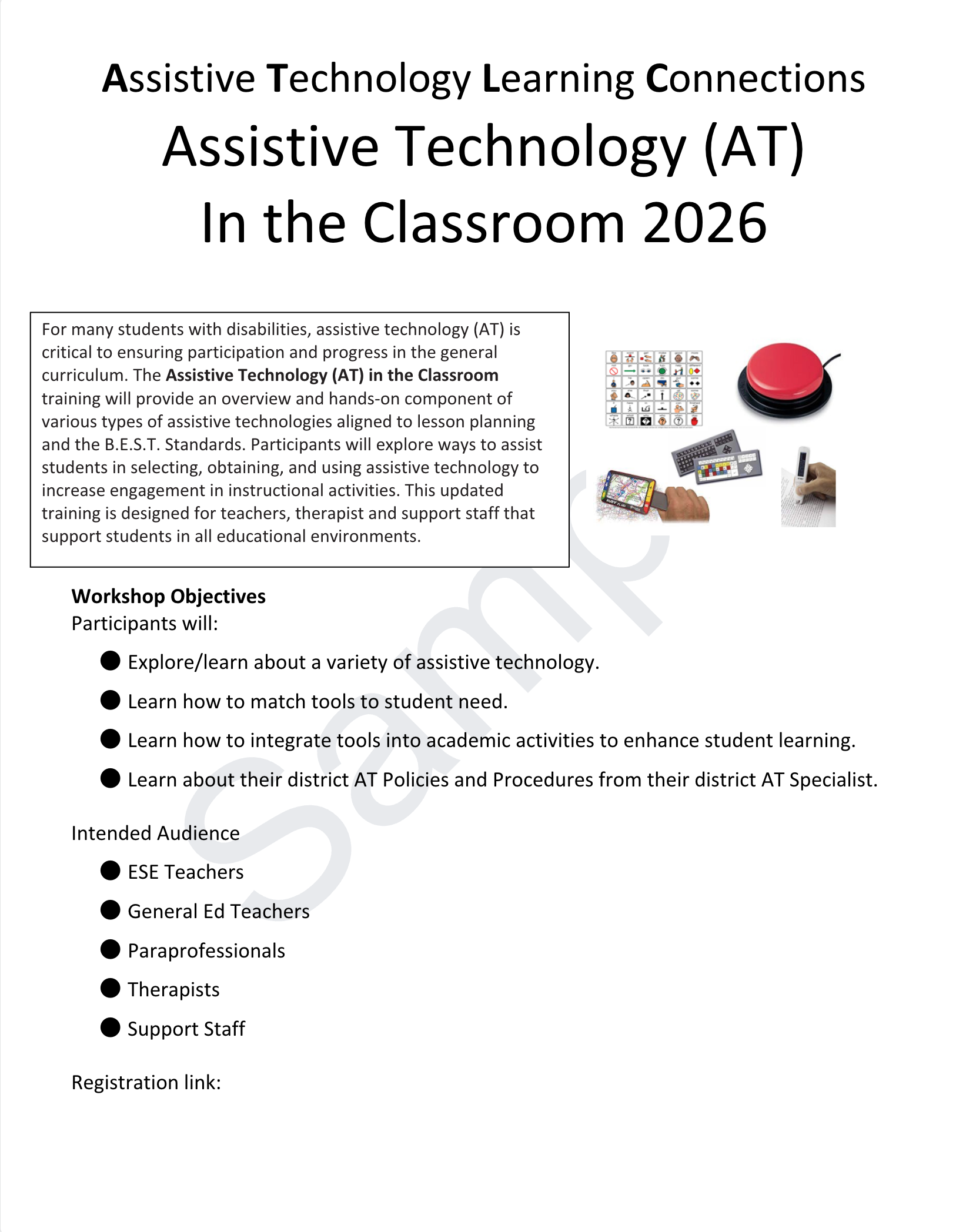 Assistive Technology in the Classroom.
