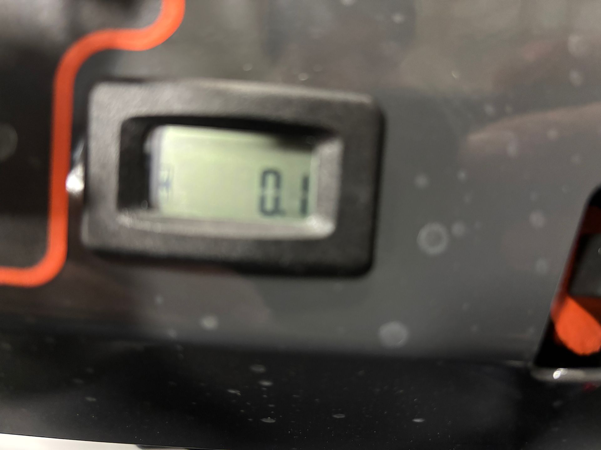 Digital display showing 