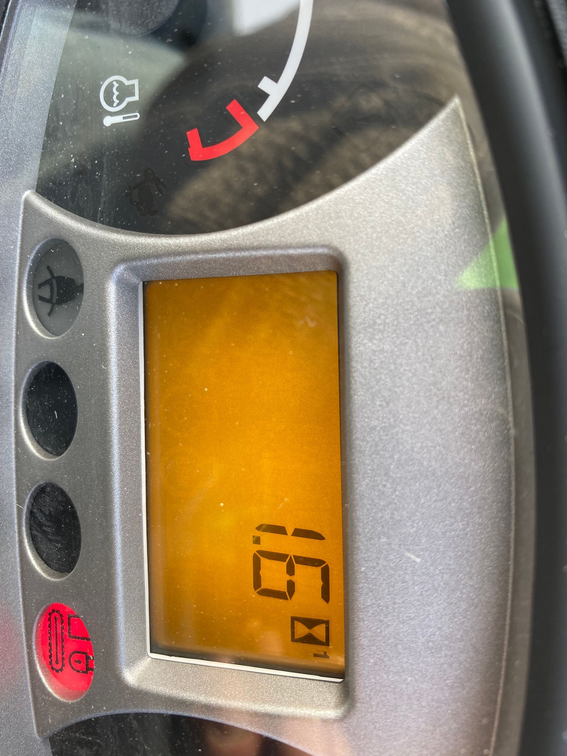 Dashboard display showing 
