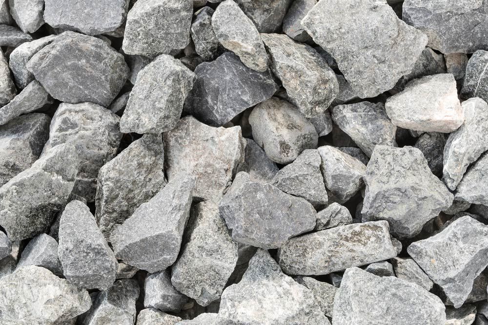Top View of a Pile of Grey Gravel — Koumala Quarry In Koumala, QLD
