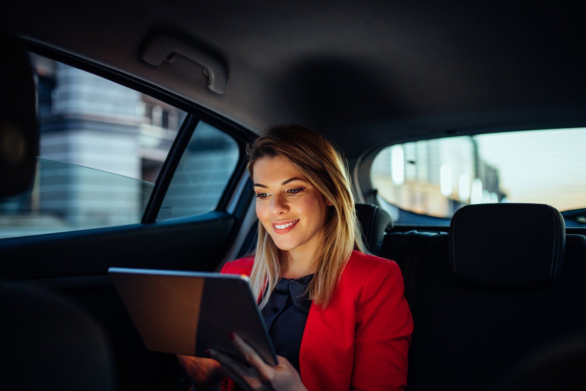 Satisfied Clients Typing Good Reviews