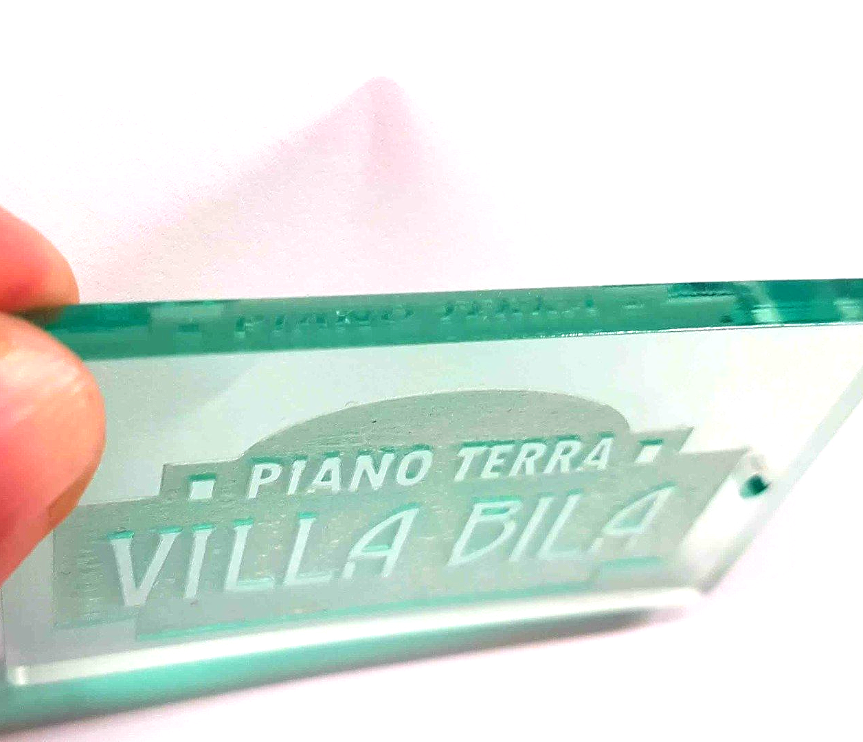 Portachiavi in plexiglass similvetro  - Incisoria Plasko rimini