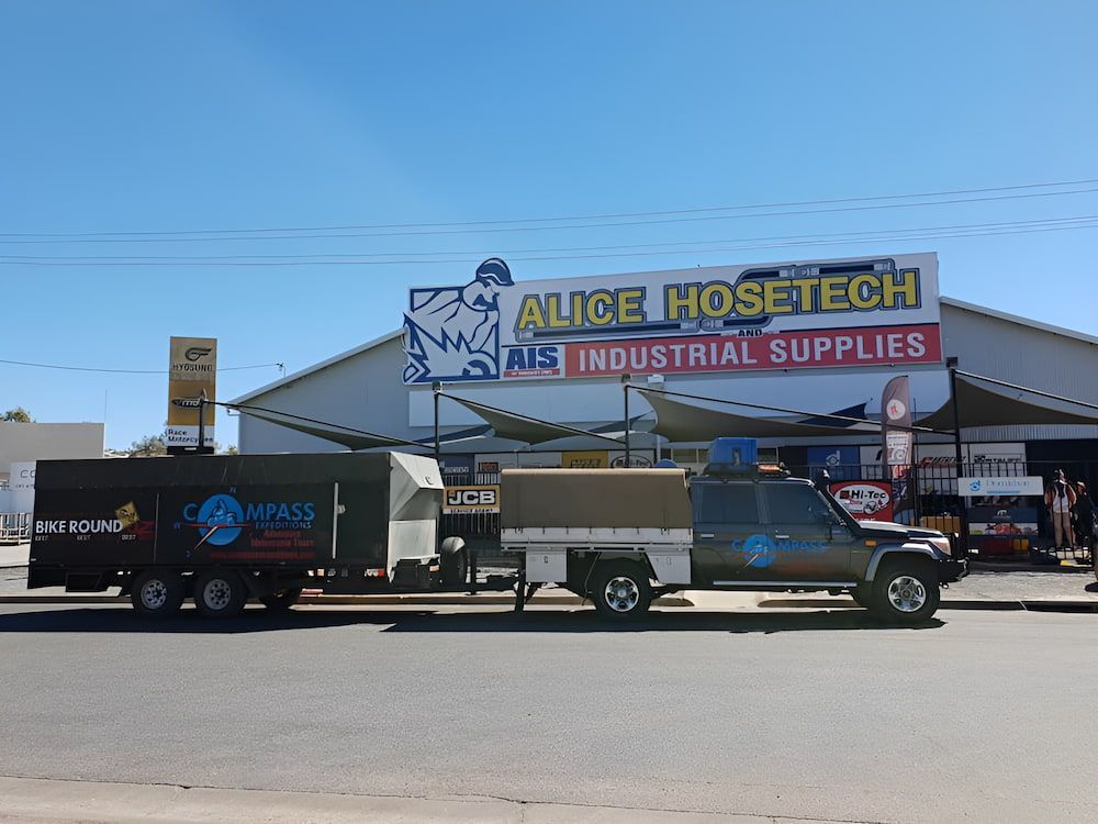 A Truck Is Parked In Front Of A Store Called Alice Hosetech — AHT Towing in Ciccone, NT