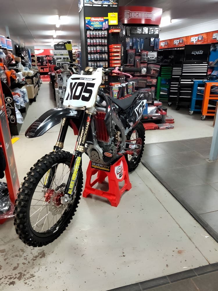 A Dirt Bike In A Store — AHT Towing in Ciccone, NT