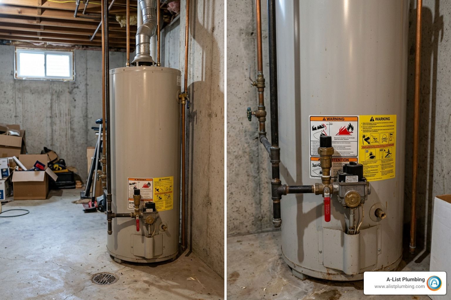 water heater gas leak