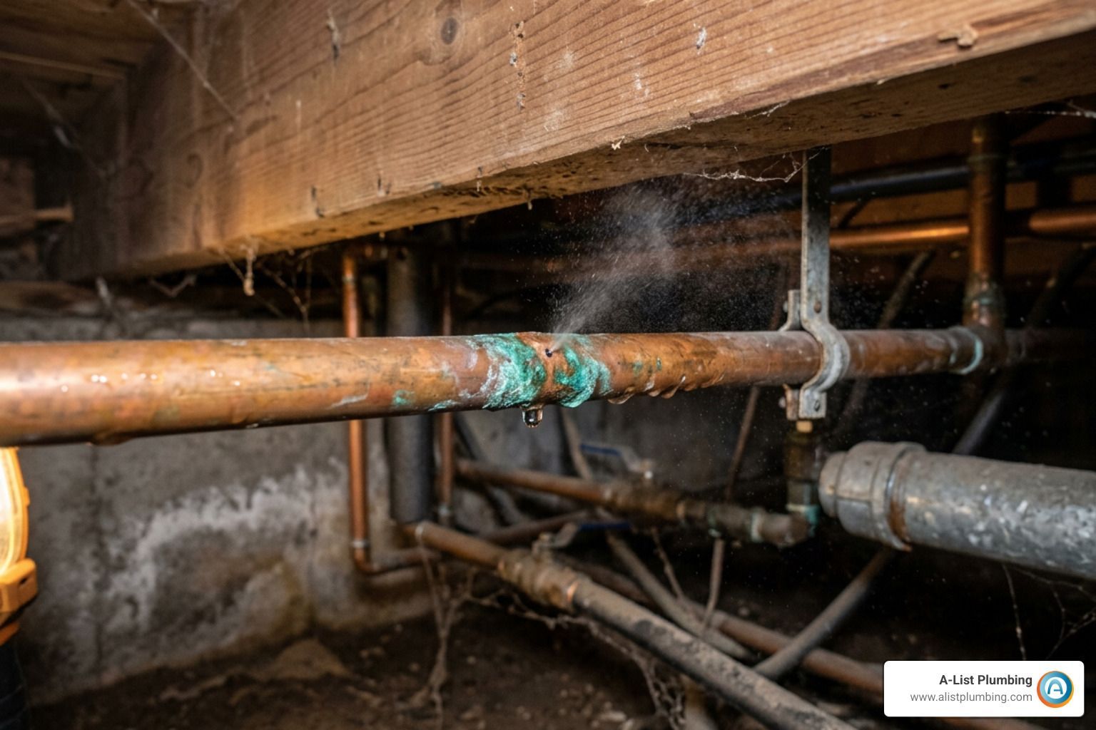 pinhole copper pipe repair