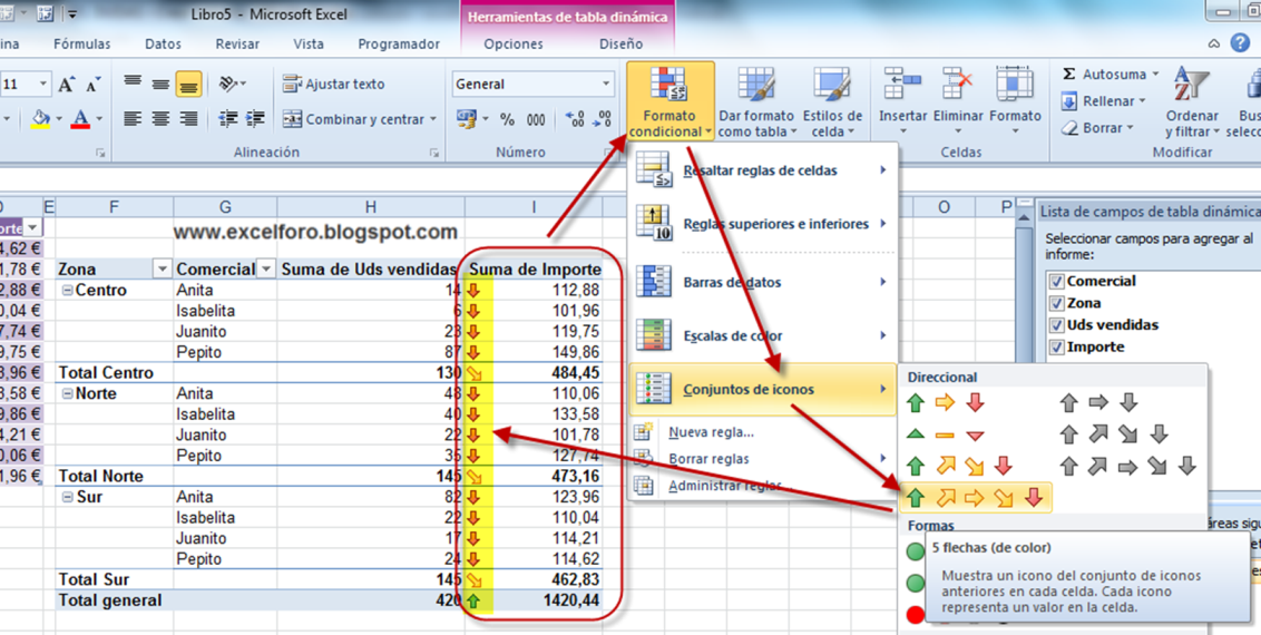 Tablas de Excel