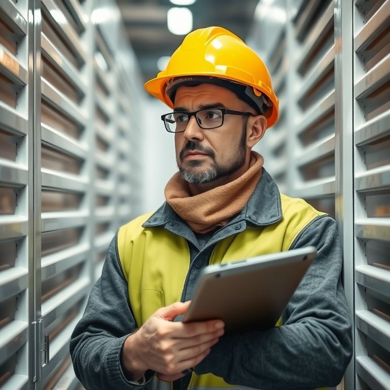 Inventario físico Empleado haciendo inventario físico