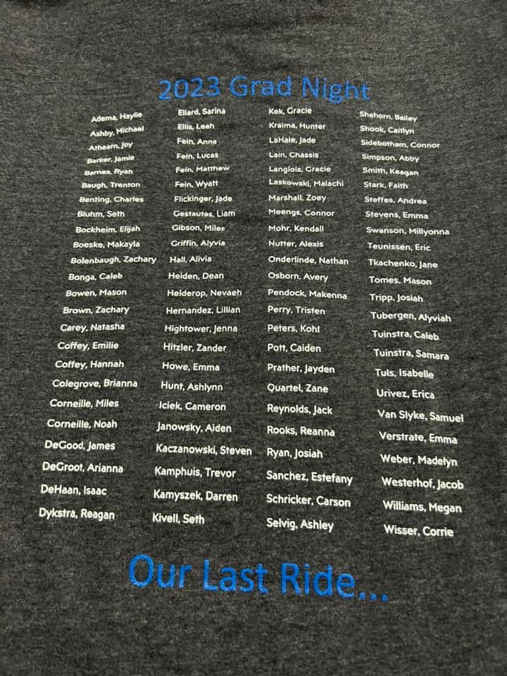 A gray T-shirt with the text
