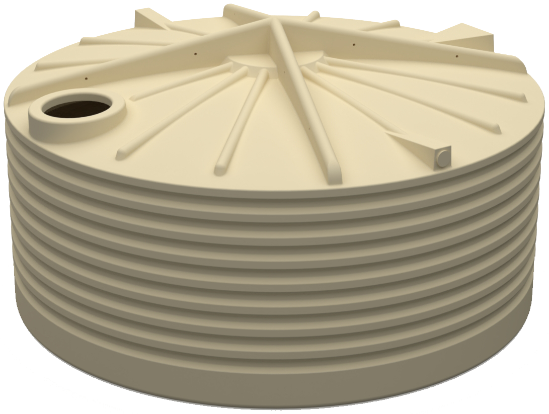 9500 Litre Round Poly Water Tank VIC