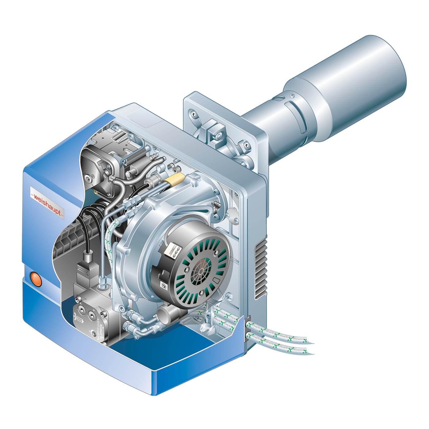 A drawing of a gas burner with the word bosch on it