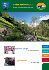 Ein Plakat für Bürserberger mit einem Bergbild
