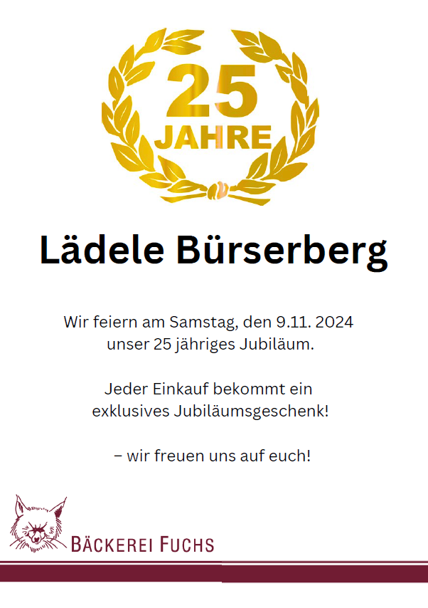 Eine Einladung zum 25. Jubiläum für Ladele Bursberg