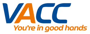 Logo of VACC with the tagline 