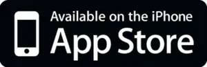 The app store logo is available on the iphone