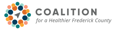 The logo for the coalition for a healthier frederick county.