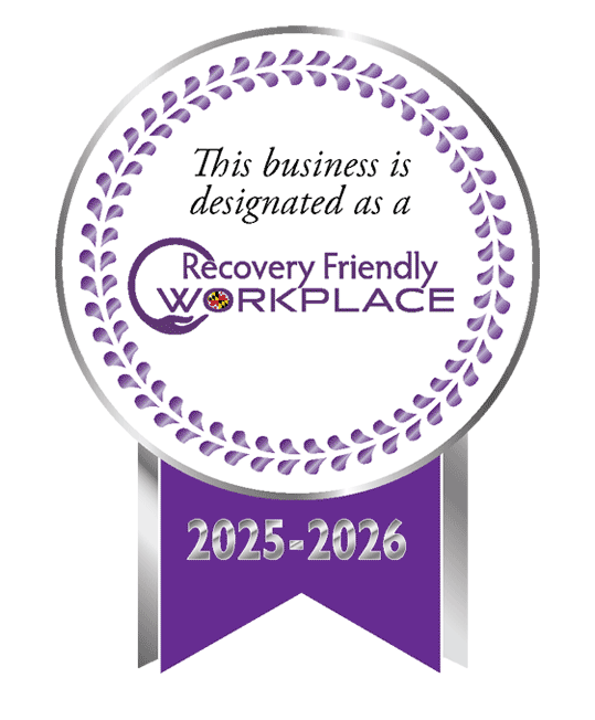 This business is designated as a recovery friendly workplace
