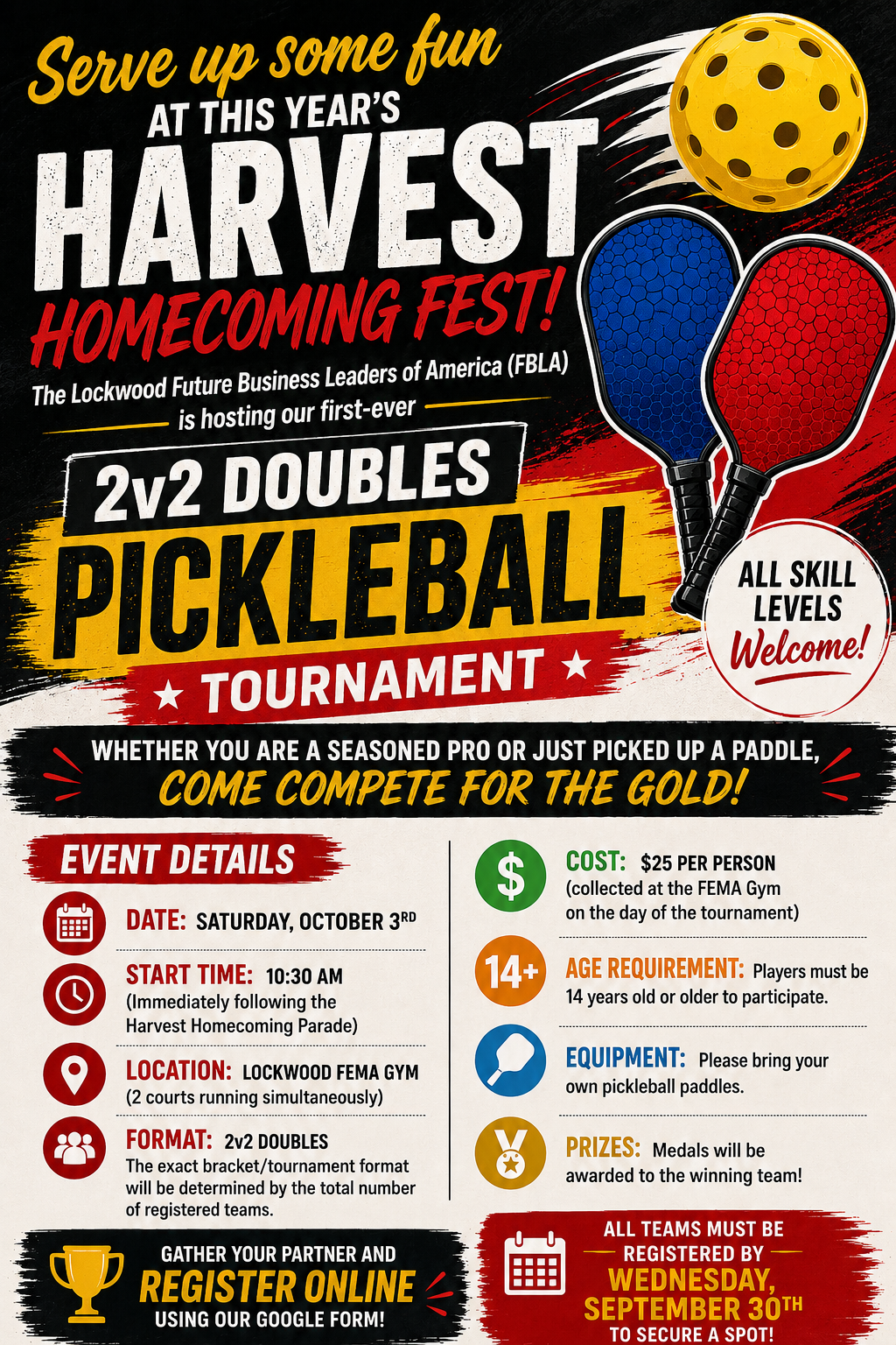 FBLA Pickleball Tournament