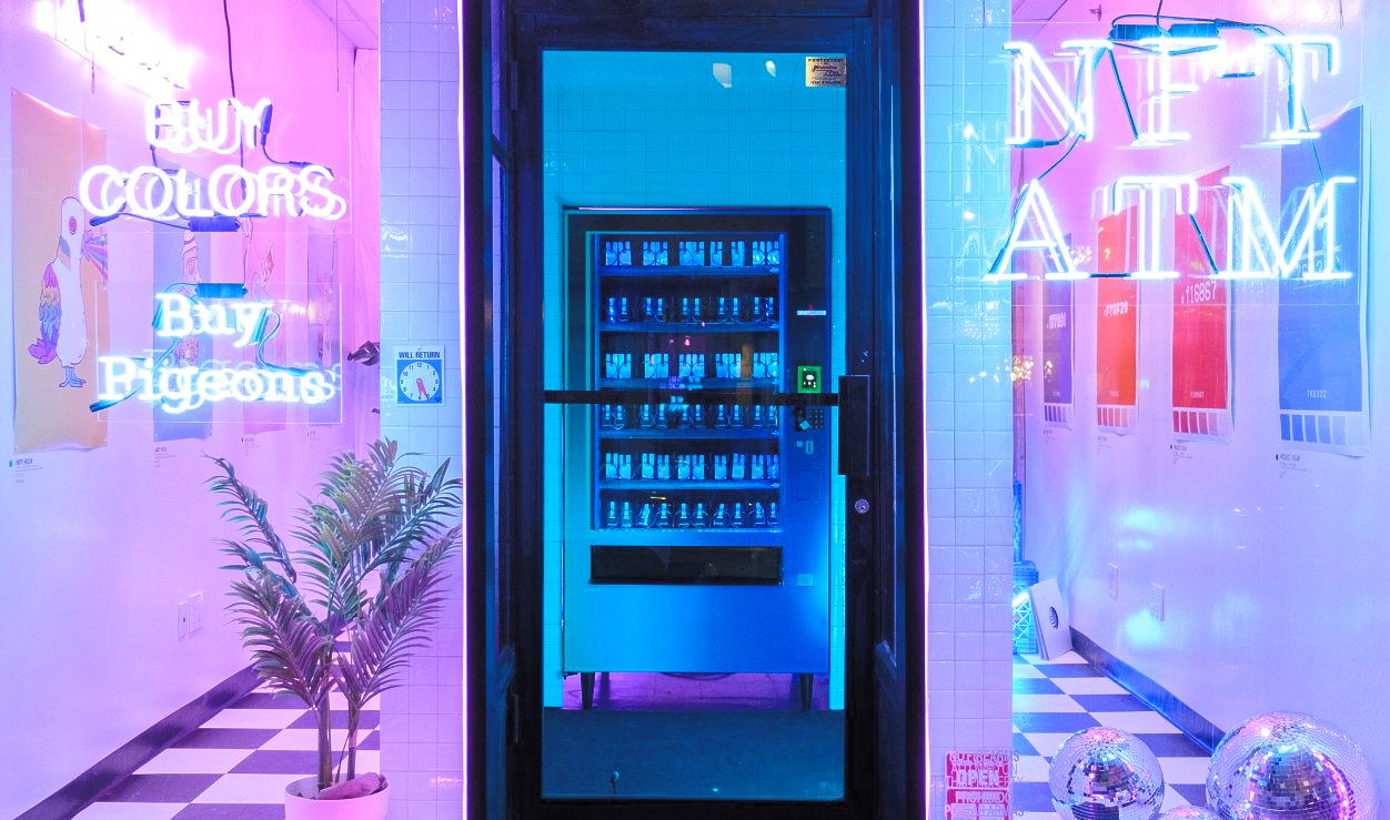 World's First NFT Vending Machine Neon sets world record