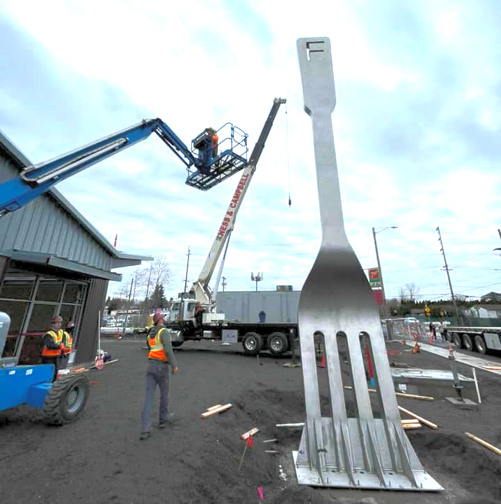 World's largest fork Fairview's giant fork sets world record