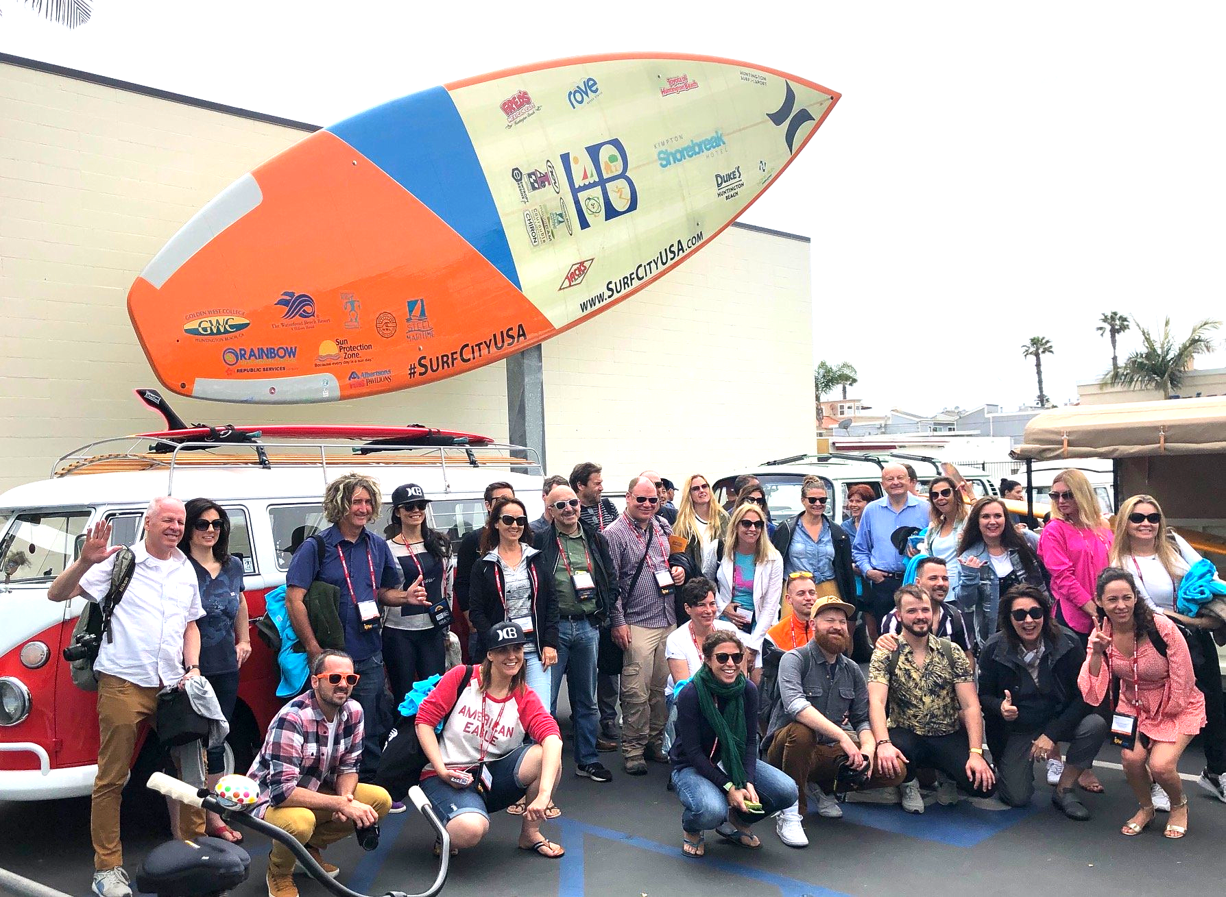 World’s Largest Surfboard Sculpture: world record set in Huntington Beach, California