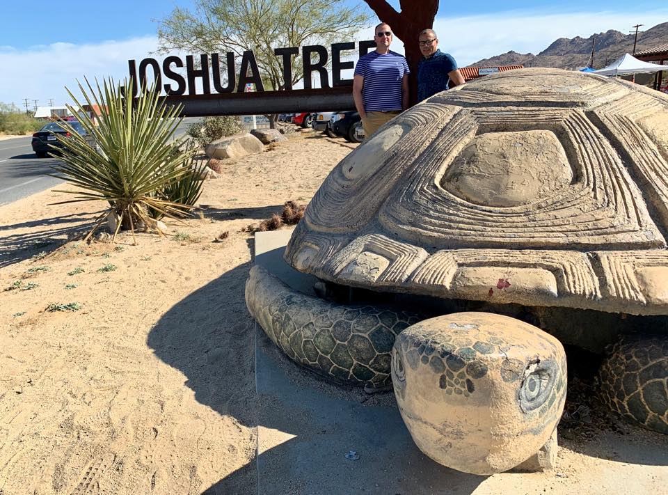 World's Largest Desert Tortoise Sculpture: world record set in Joshua Tree, California