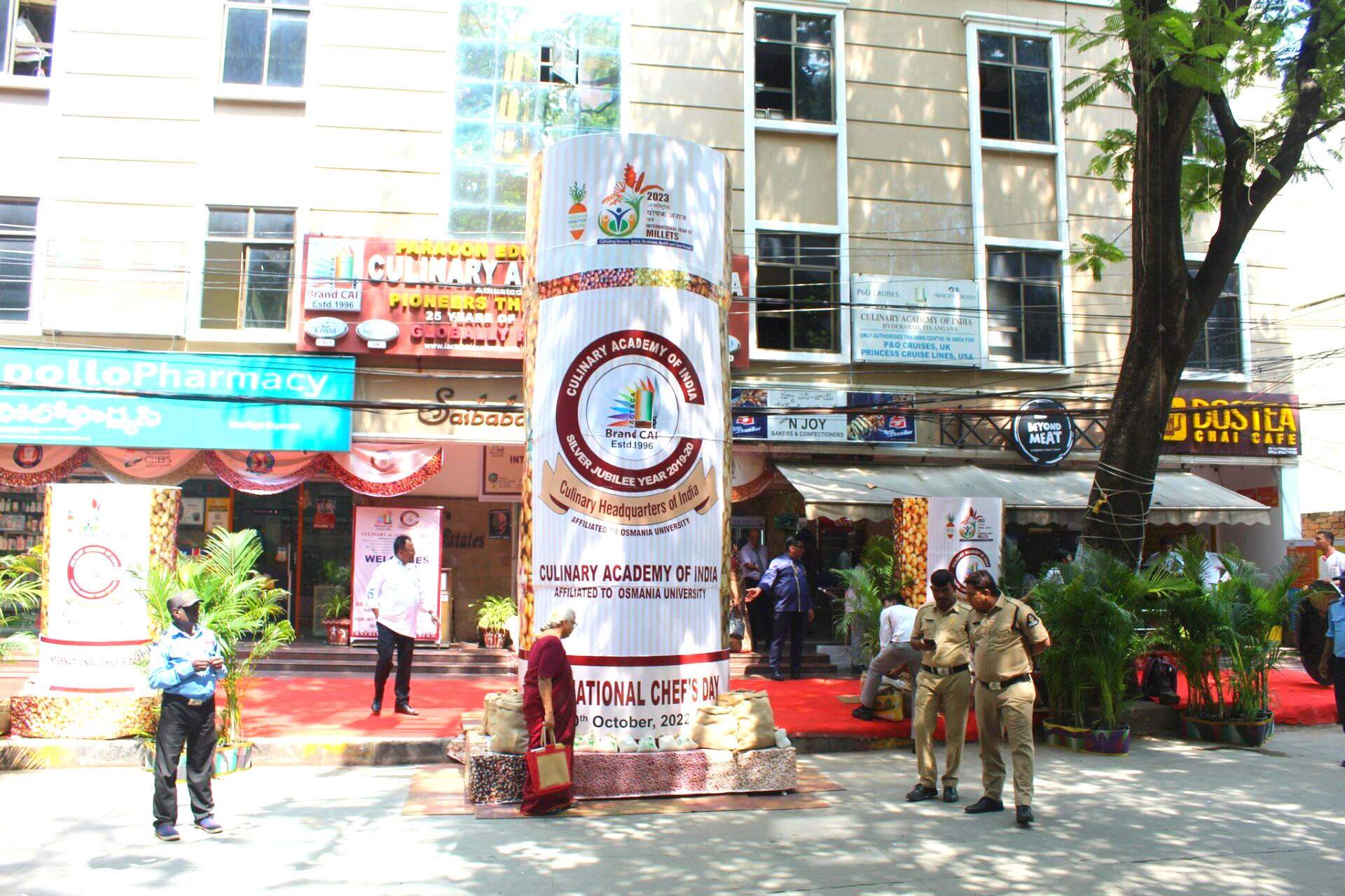 World's Tallest Chef Hat: world record in Hyderabad, India