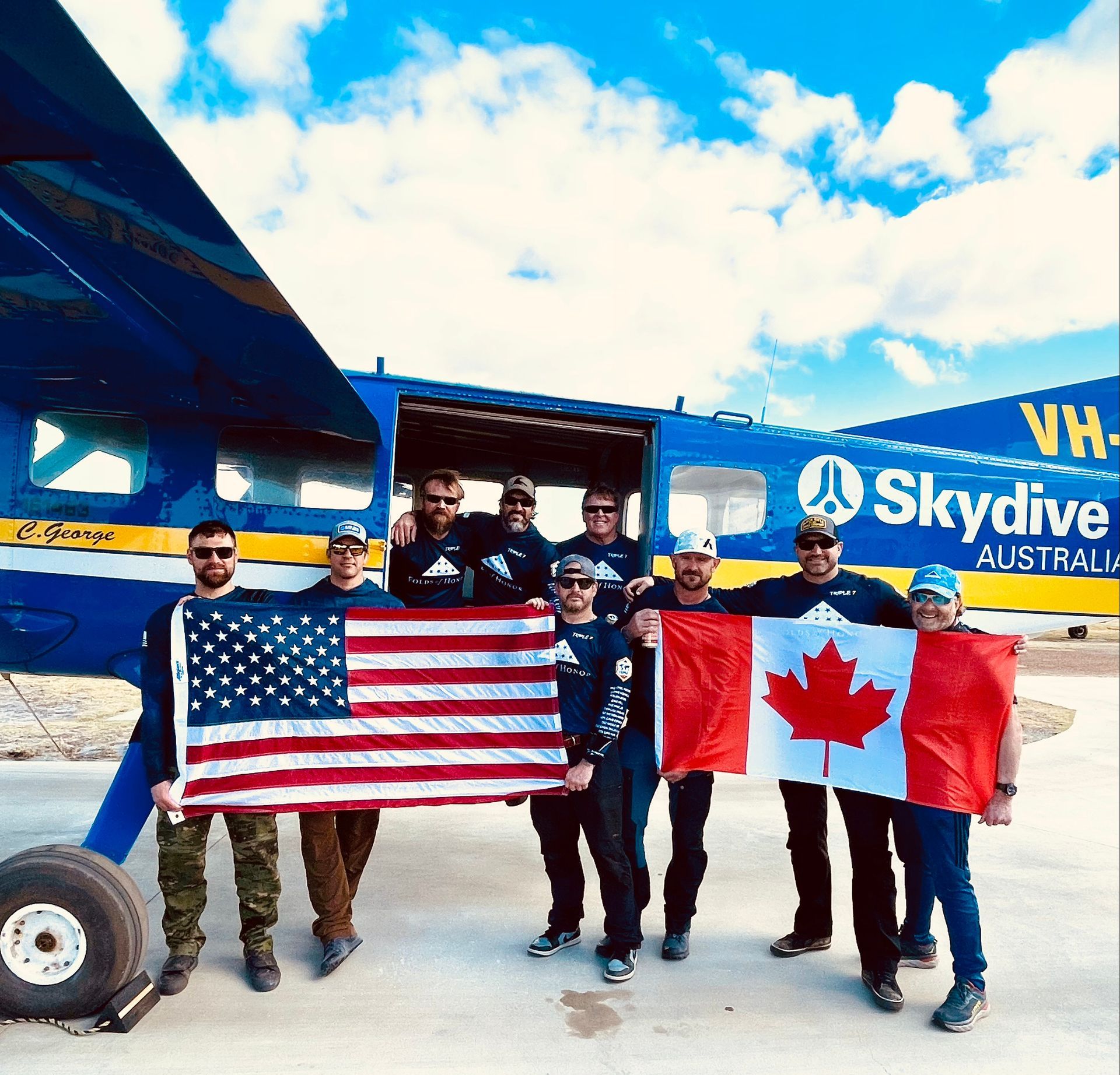Fastest Time To Skydive All Seven Continents: Legacy Expeditions Skydiving Team