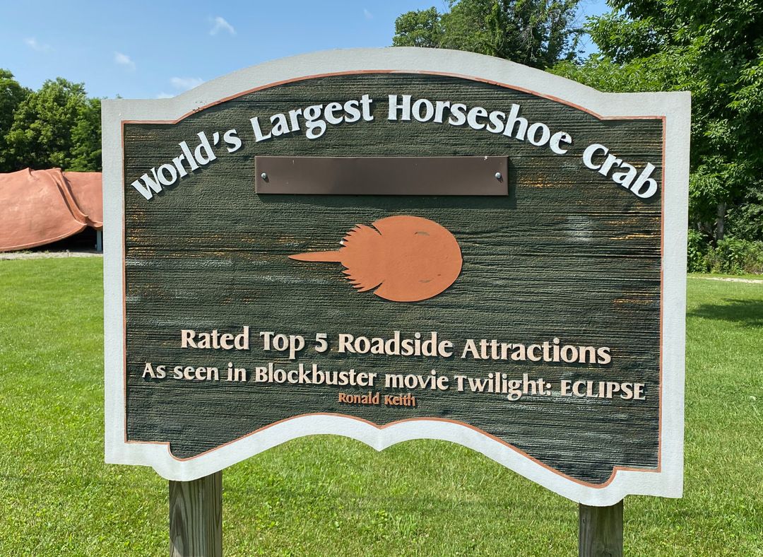 World’s Largest Horseshoe Crab Sculpture world record in Hillsboro, Ohio