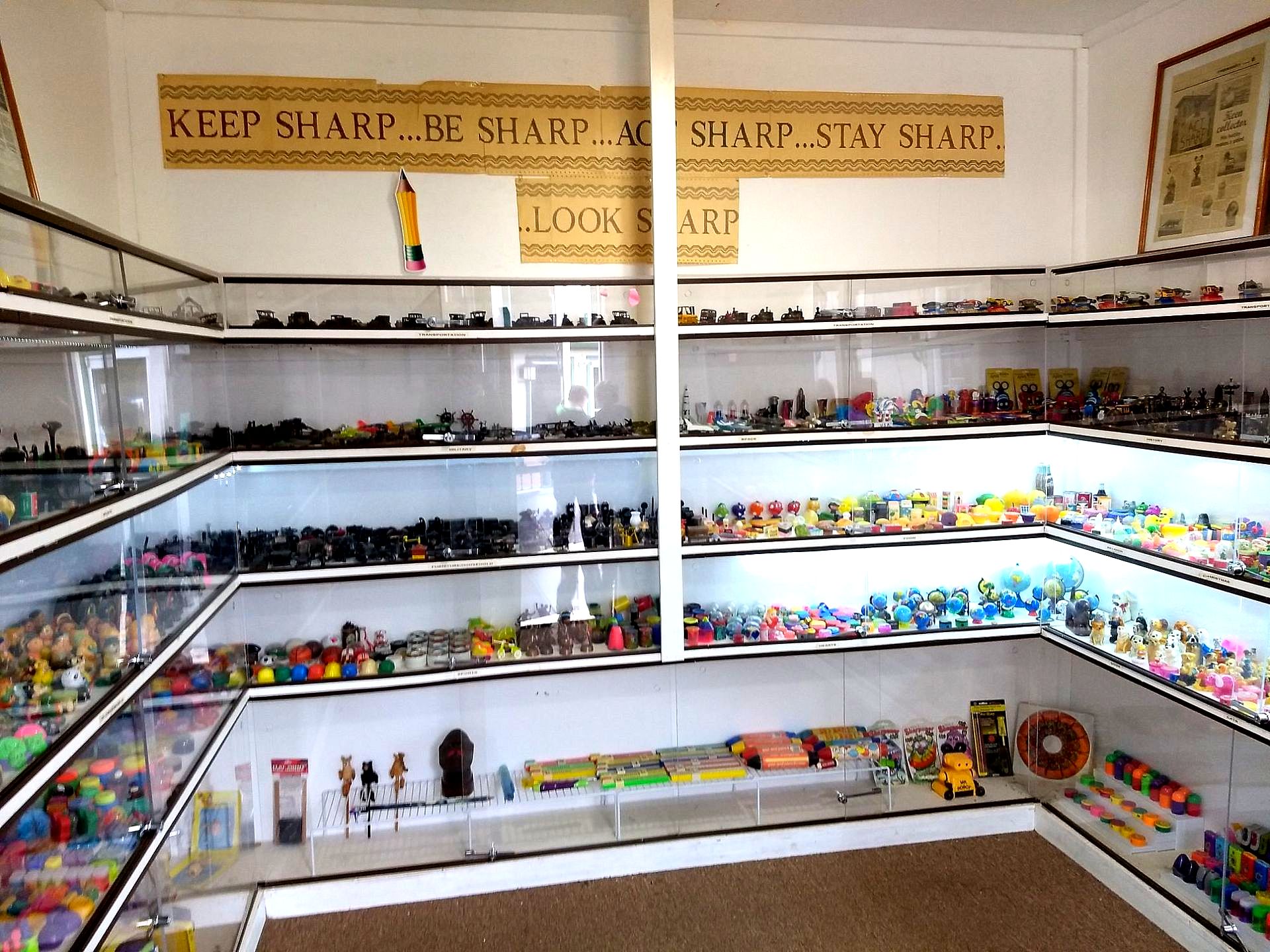 World's First Pencil Sharpener Museum world record in Logan, Ohio