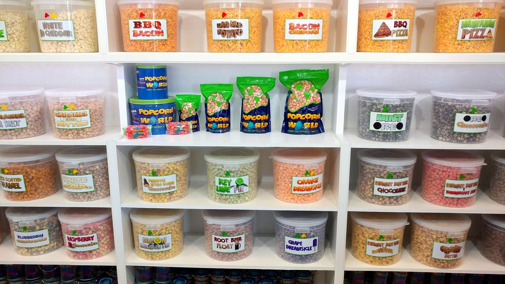 World's Largest Gourmet Popcorn Store world record in Gary, Indiana