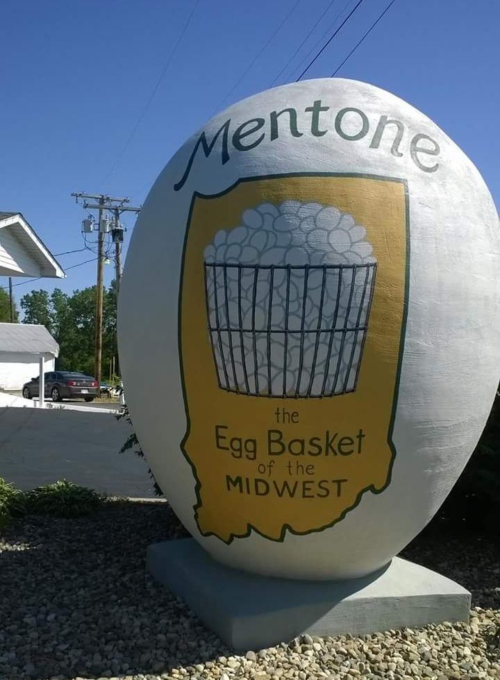 World’s Largest Egg Sculpture world record in Mentone, Indiana