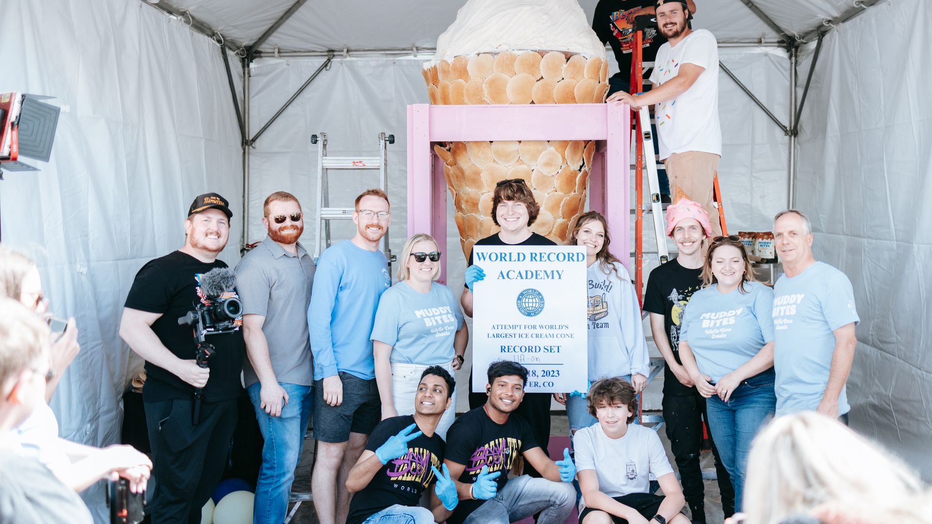 World's Largest Ice Cream Cone world record in Englewood, Colorado