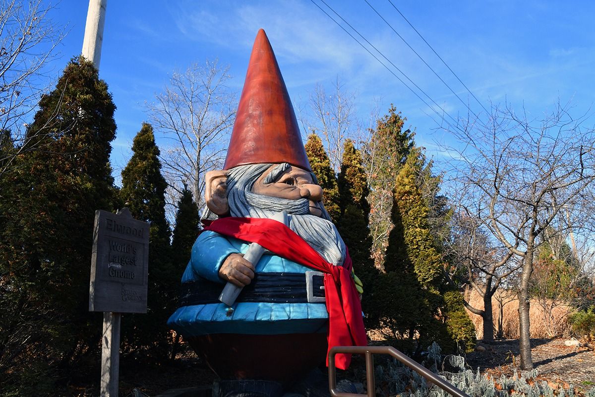 World's Largest Concrete Gnome world record in Ames, Iowa