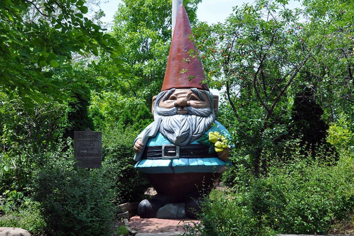 World's Largest Concrete Gnome world record in Ames, Iowa