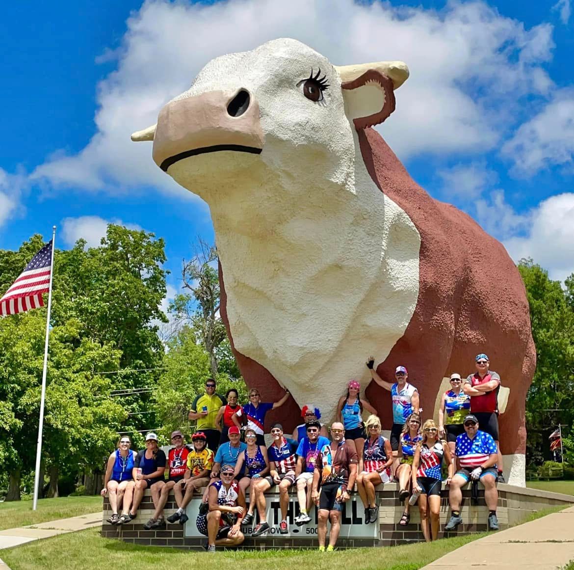 World’s Largest Bull Sculpture world record in Audubon, Iowa