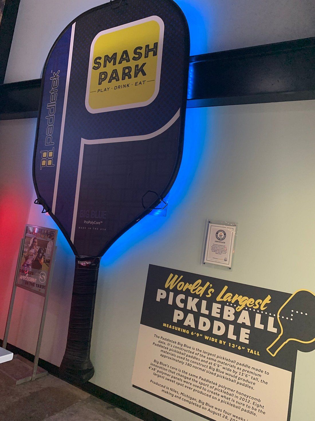 World’s Largest Pickleball Paddle world record in West Des Moines, Iowa