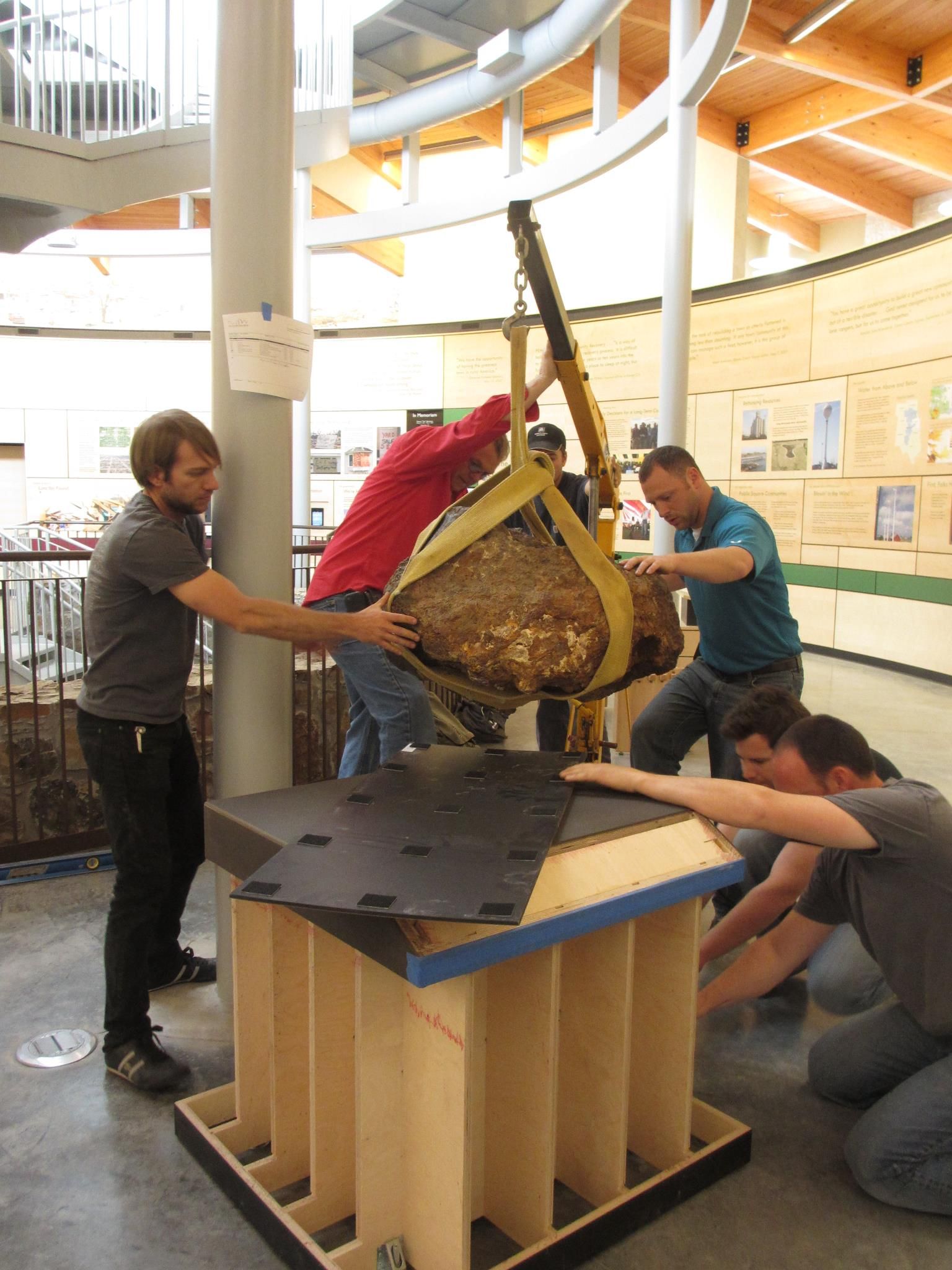 World's Largest Pallasite Meteorite world record in Greensburg, Kansas