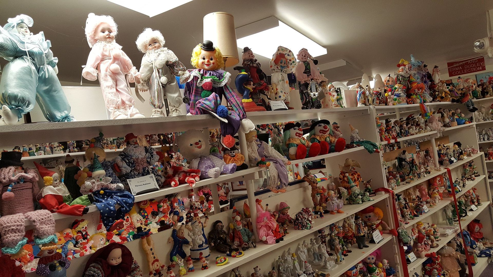 World's largest collection of clown related items world record in Plainview, Nebraska