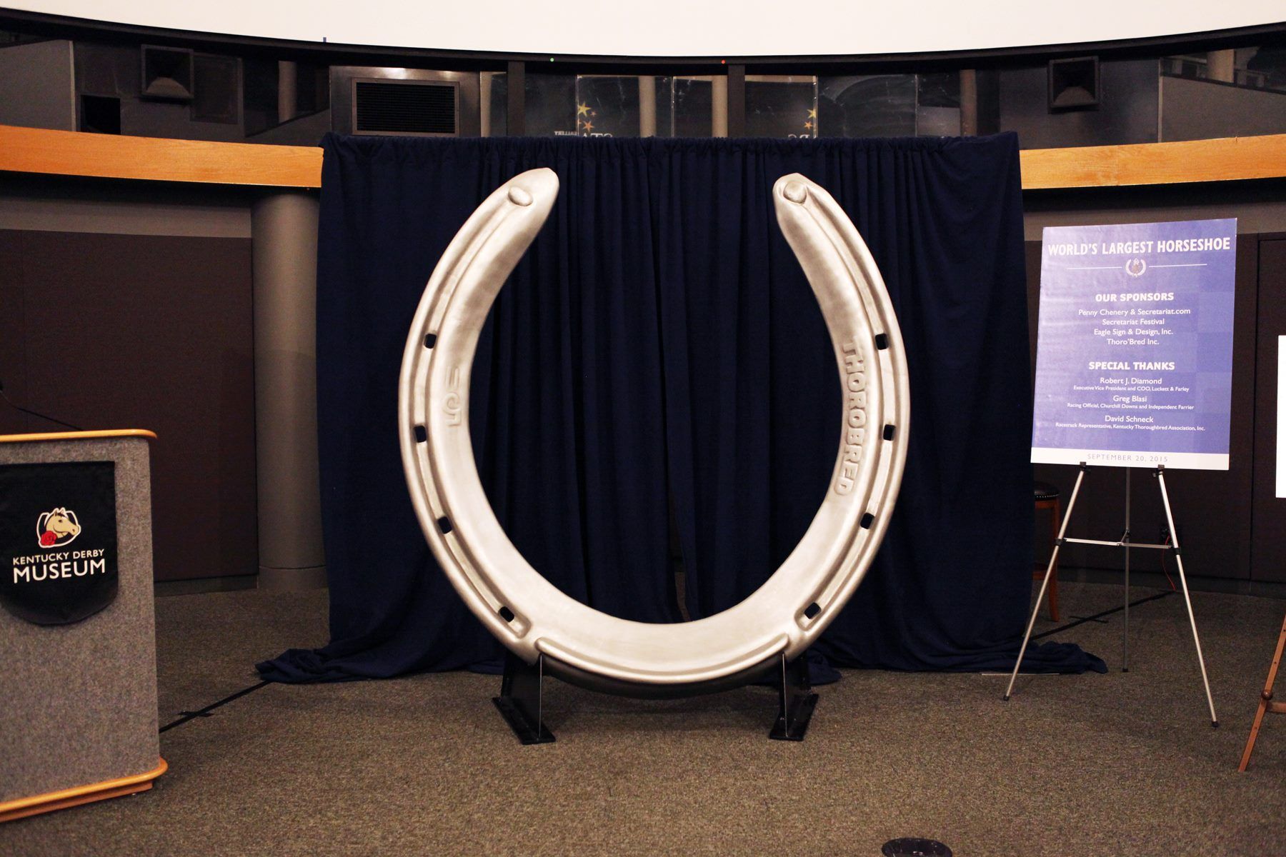 World s Largest Horseshoe Replica World Record In Louisville Kentucky World s largest horseshoe replica world record in louisville kentucky