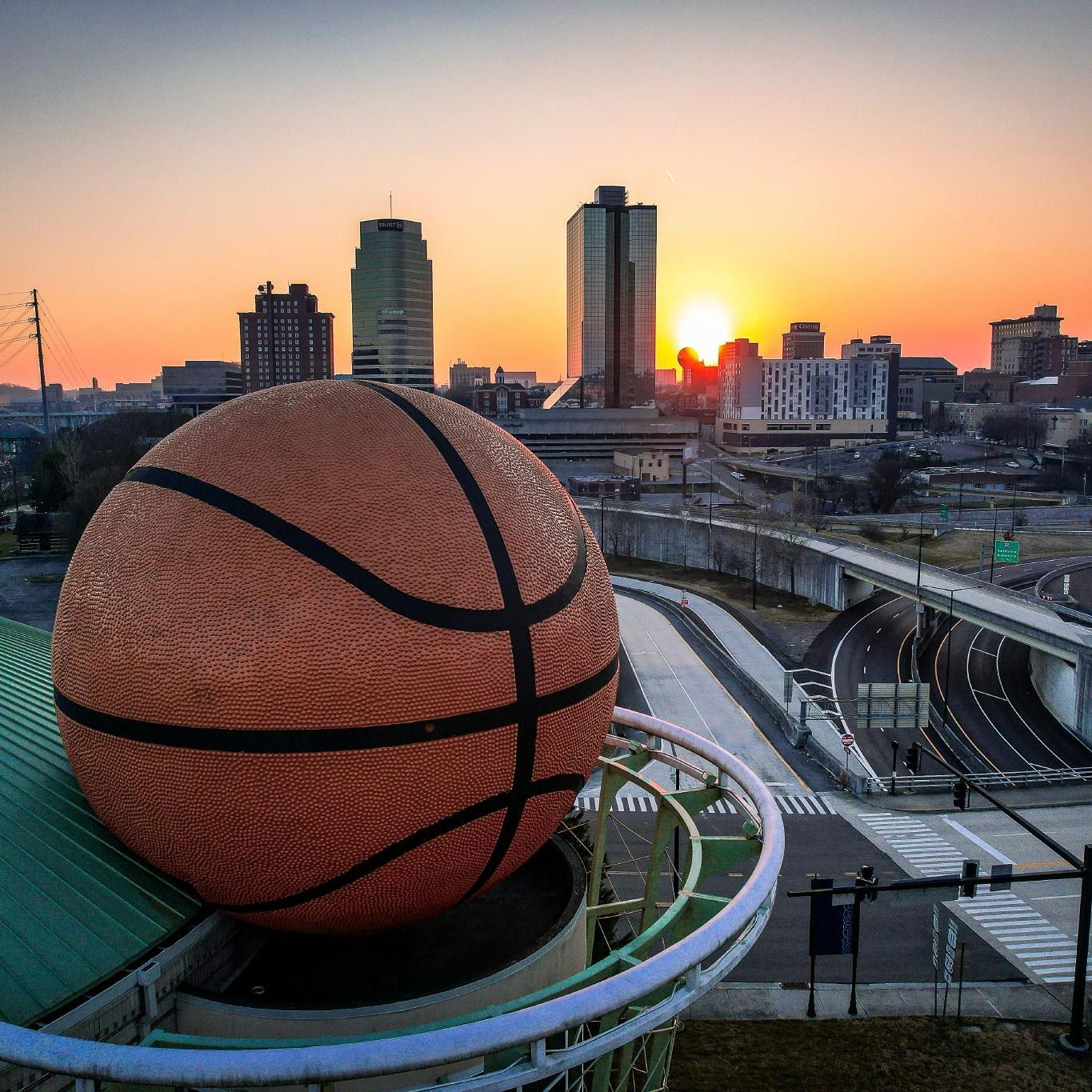 World’s Largest Basketball Sculpture world record in Knoxville, Tennessee