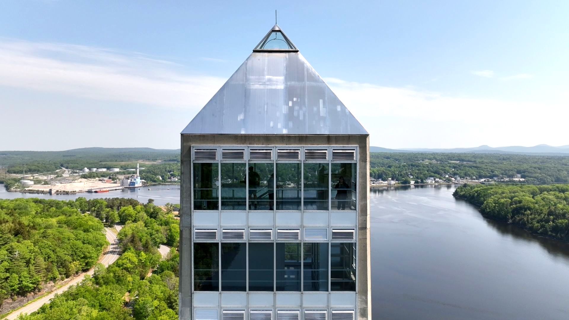 World's Tallest Bridge Observatory, world record near Prospect, Maine
