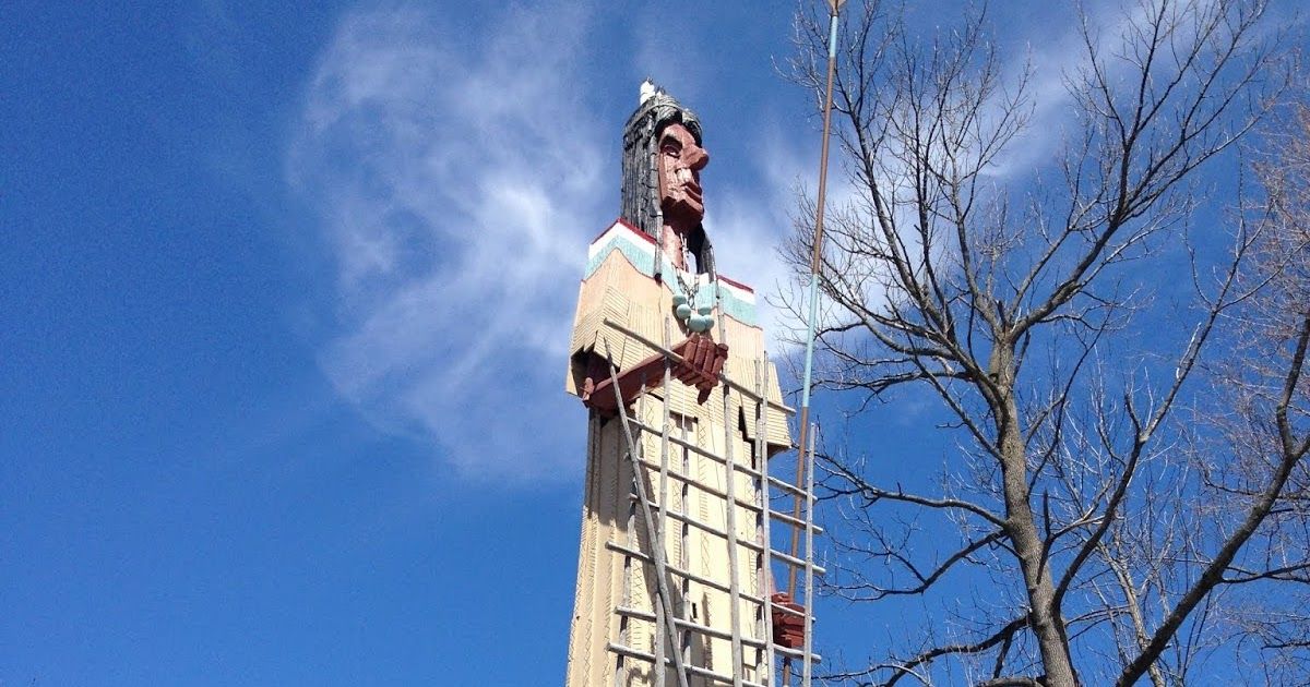 World's Tallest Statue of a Native American, world record in Skowhegan, Maine