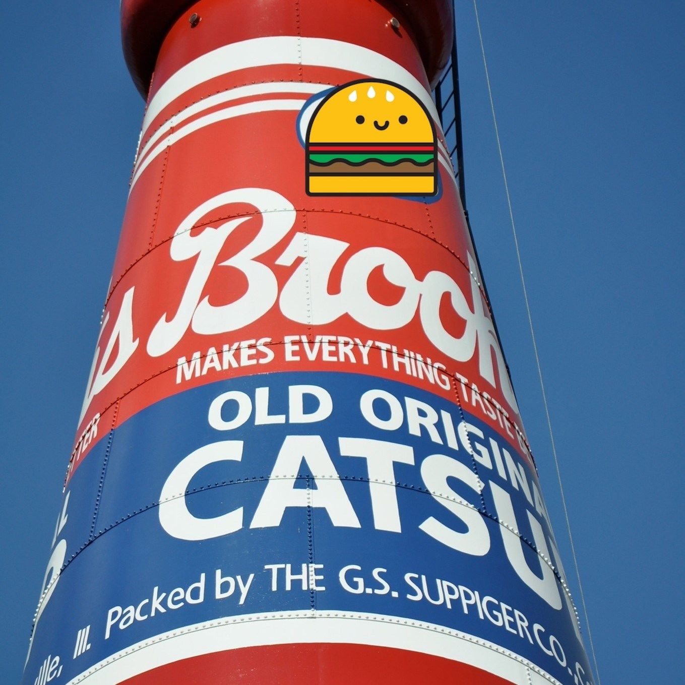 World's Largest Catsup Bottle Sculpture, world record near Collinsville, Illinois