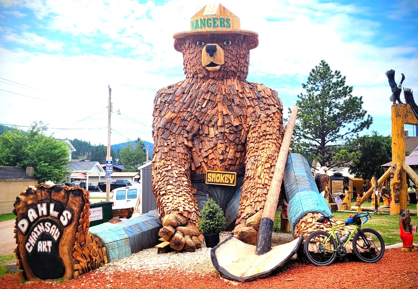 World's Largest Smokey Bear Sculpture, world record in Hill City, South Dakota
