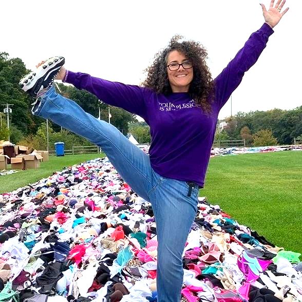 World's Longest Bra Chain, world record in Woonsocket, Rhode Island
